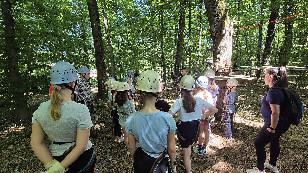 Ausflug in den Waldseilgarten