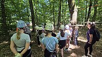 Ausflug in den Waldseilgarten